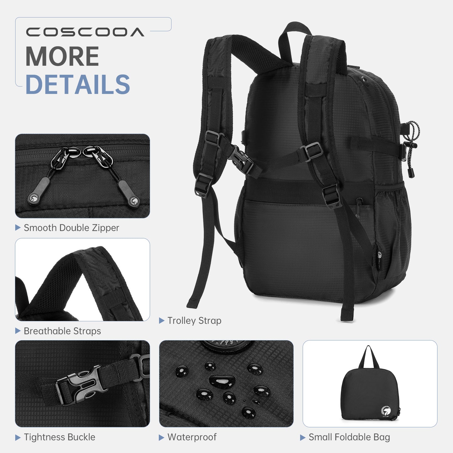 40x20x25 cm Carry On Backpack 20L,Ryanair Personal Item bag,Flight Approved Underseat Travel Luggage Bag,Mochila de Viaje,Cabin Size Lightweight Backpack