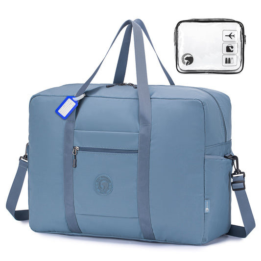 55x40x20 cm Lightweight Ryanair Carry on Bag Personal Item Bag for Airlines,24x16x10 Carry on Luggage,45L Foldable Travel Duffel Bag for Women Men,Waterproof Weekender Overnight Hospital Bags