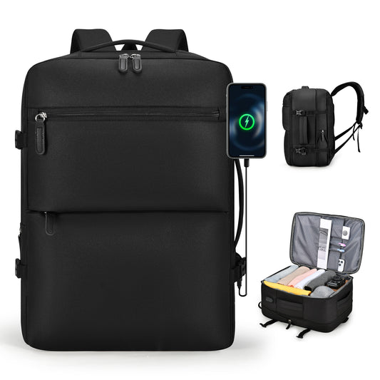Expandable Carry On Travel Backpack,For Frontier Airlines Personal Item Bag 18x14x8 Underseat Travel Duffel Bag,17 inch Laptop Backpack Flight Approved