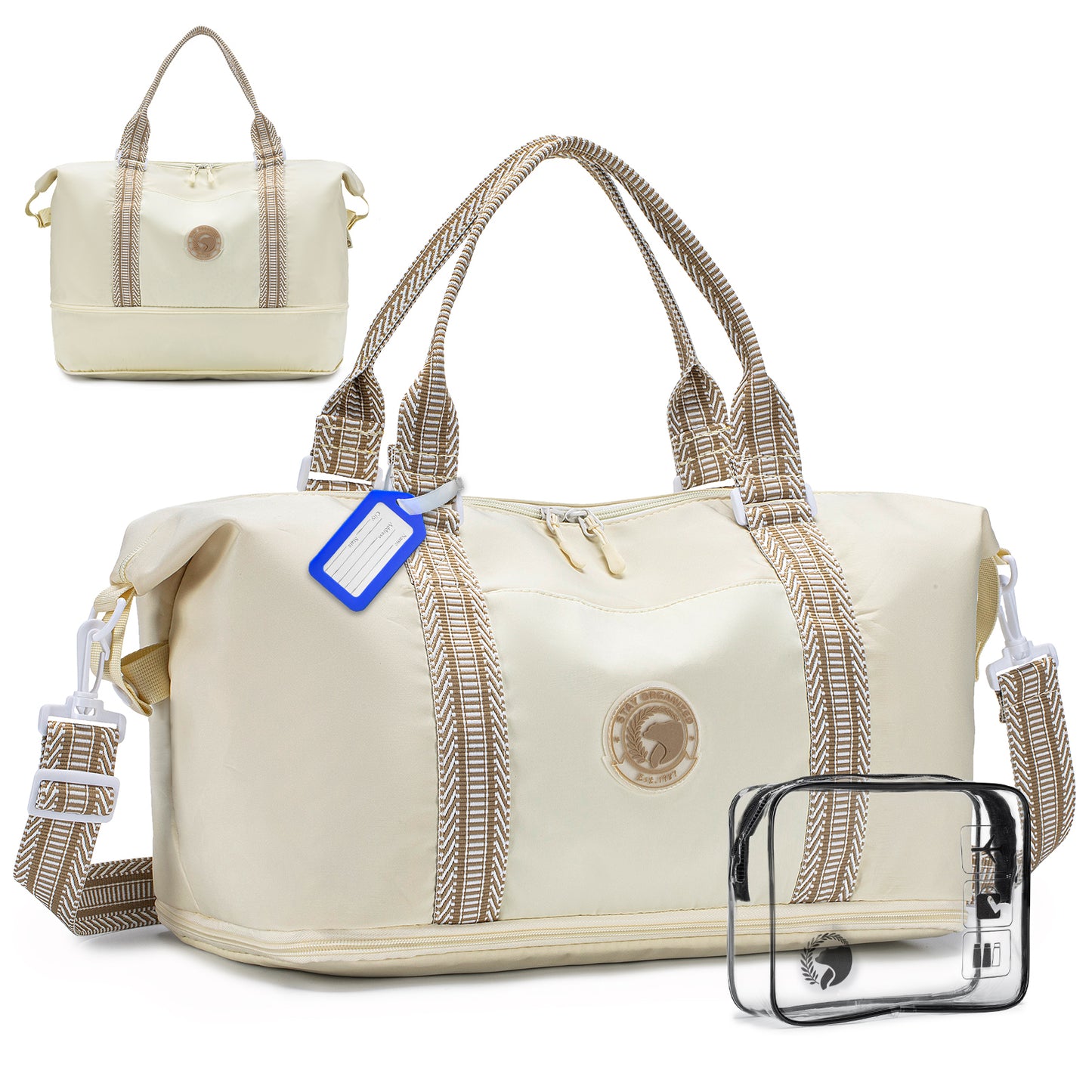 9x10x17 Personal Item Bag,Expandable 20-30L Weekender Overnight Tote Bag, United Airlines 17x10x9 inch Duffel Bag