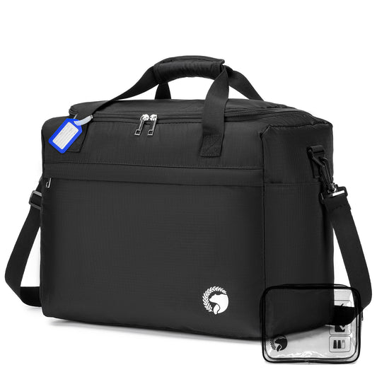 40x30x20 cm Travel Bag, Lightweight Personal Item Bag for Airlines,16x12x8 inch Carry on Luggage,25L Foldable Travel Duffel Bag for Women Men,Waterproof Weekender Overnight Hospital Bags