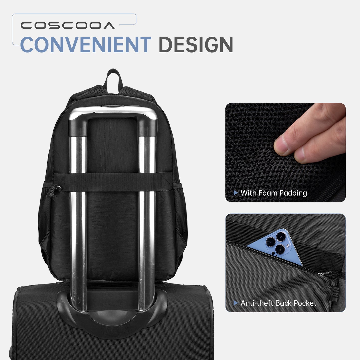 17x10x9,40x20x25 CM United Airlines Personal Item Bag Small Carry On Backpack 20LFlight Approved Underseat Ryanair  Travel Luggage Bag, Mochila de Viaje,Cabin Size Lightweight Backpack