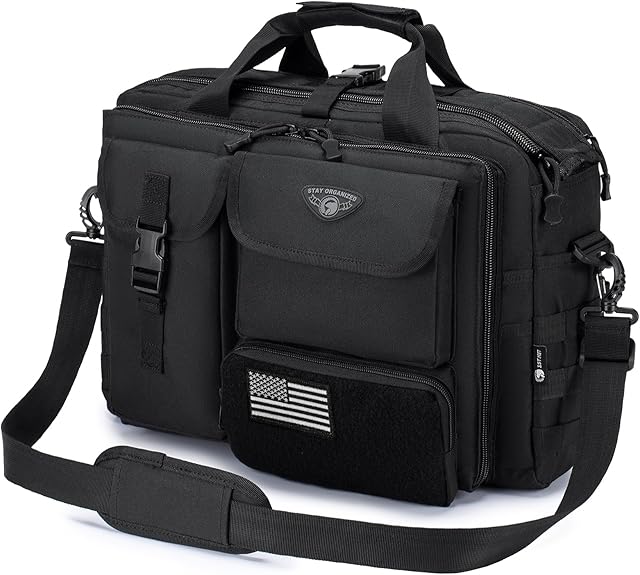 COSCOOA Tactical Messenger Bag Briefcase for Man Military Laptop Bag 14 Inch/15.6 Inch /17.3 Inch Messenger Shoulder Work Bag