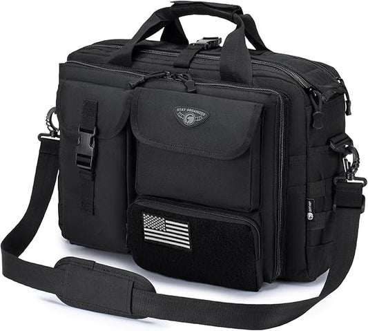 COSCOOA Tactical Messenger Bag Briefcase for Man Military Laptop Bag 14 Inch/15.6 Inch /17.3 Inch Messenger Shoulder Work Bag